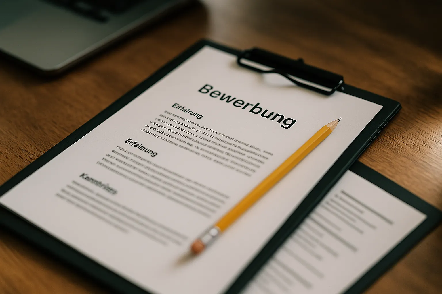 professionelle bewerbung erstellen: Typografie und Layout-Beispiel