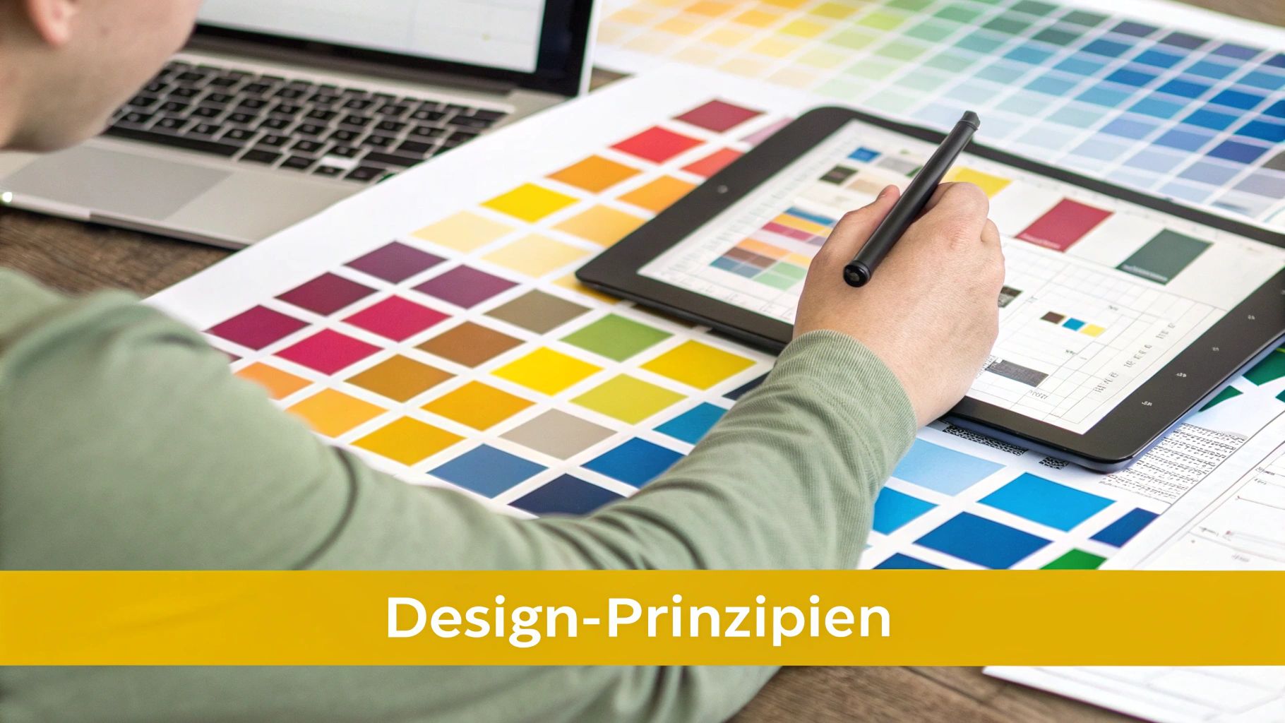 Eine Nahaufnahme einer Kamera, die auf eine Person vor einem neutralen Hintergrund gerichtet ist, symbolisiert die Komposition eines professionellen Profilbildes.