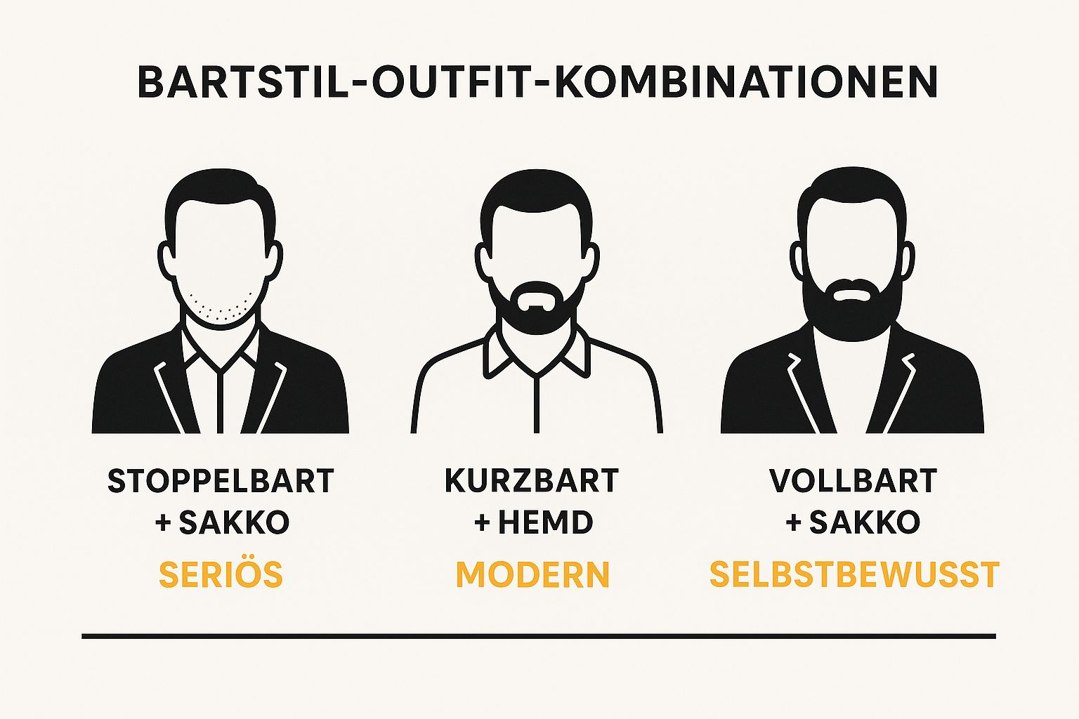 Infographic about bewerbungsfoto bart