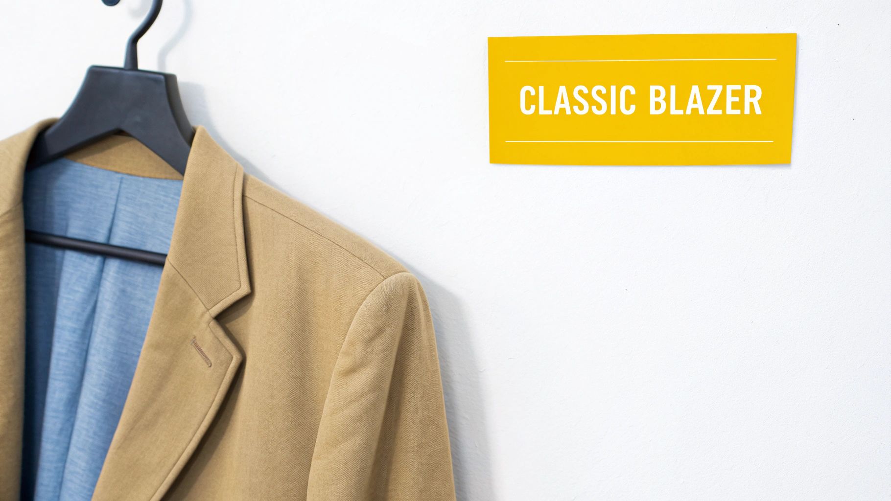 Classic Black Blazer with White Button-Down