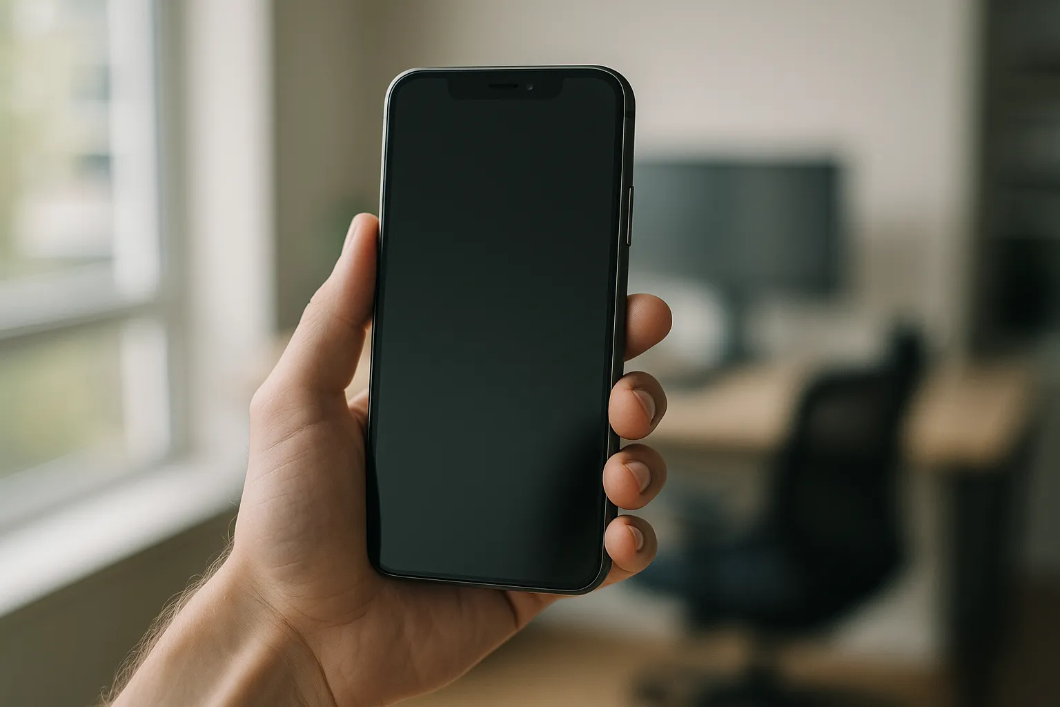 KI-Feinschliff eines handy-porträt für bewerbung mit Headyshot