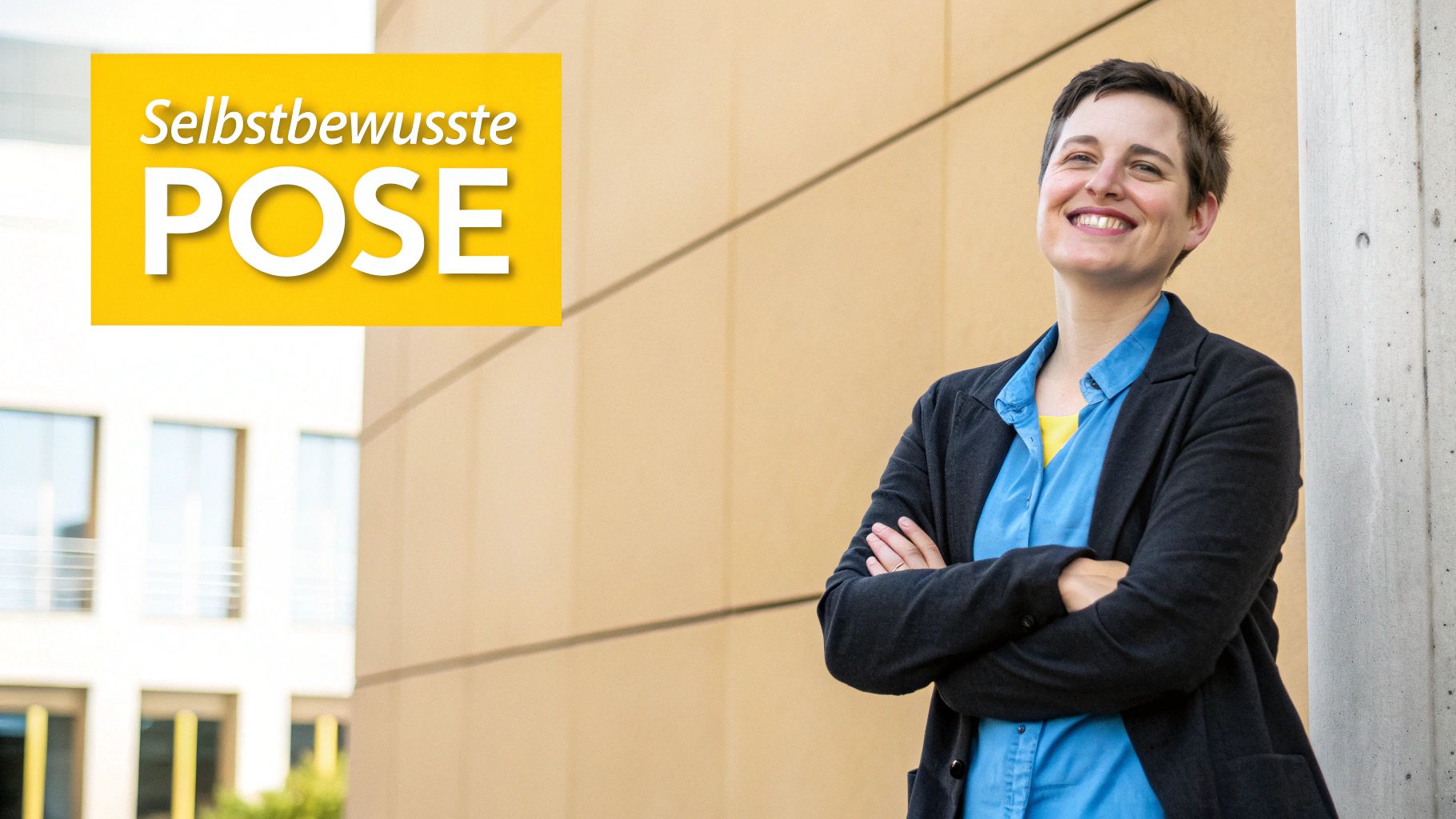 Eine Collage mit Beispielen für professionelle Bewerbungsfotos.