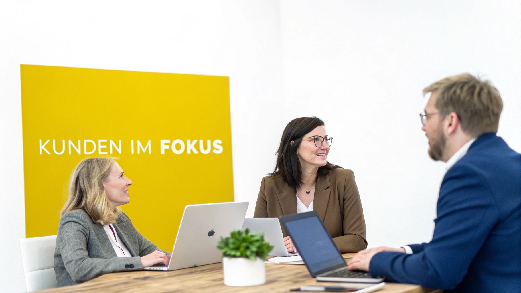 Vorbereitung für Business Fotos