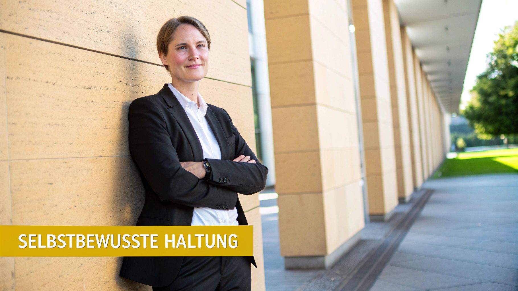 Ein charismatischer Geschäftsmann lächelt direkt in die Kamera, was Vertrauen und Kompetenz ausstrahlt.