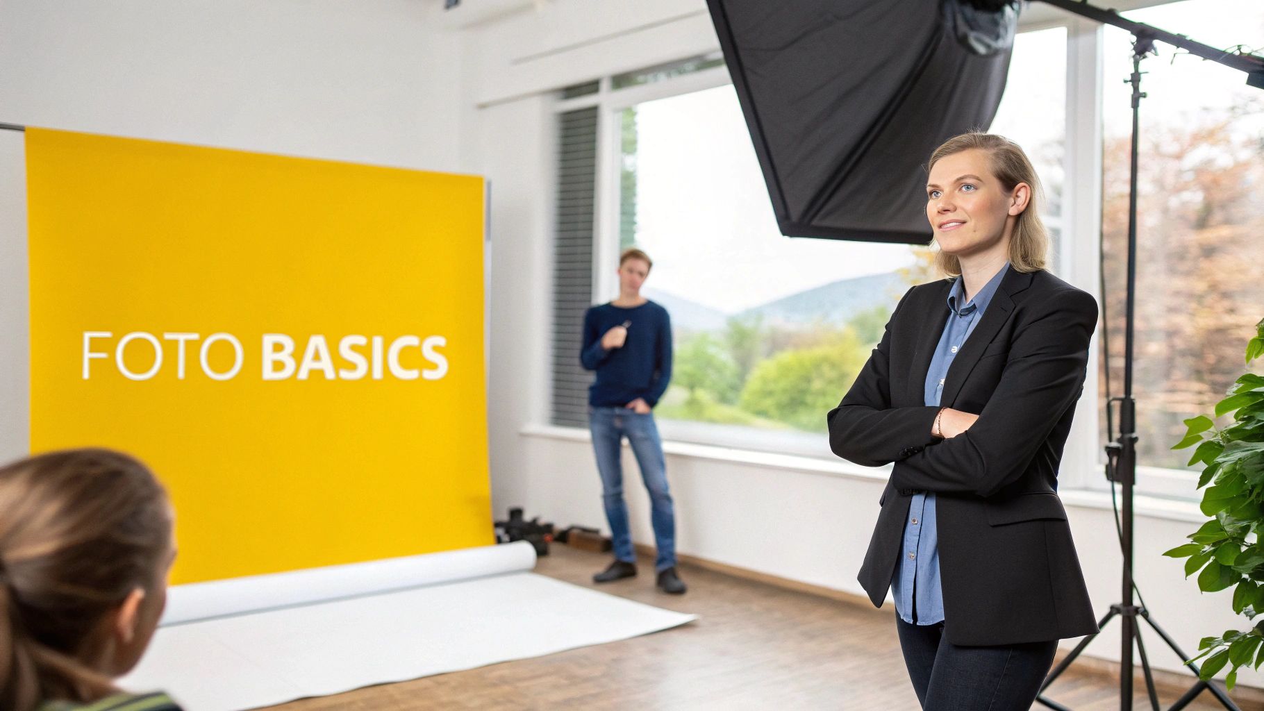 Professionelles Bewerbungsfoto einer jungen Frau