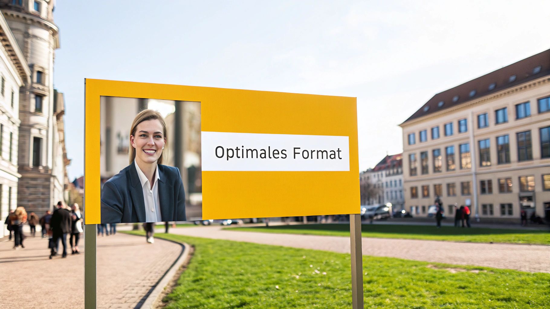 Professionelles Bewerbungsfoto einer jungen Frau