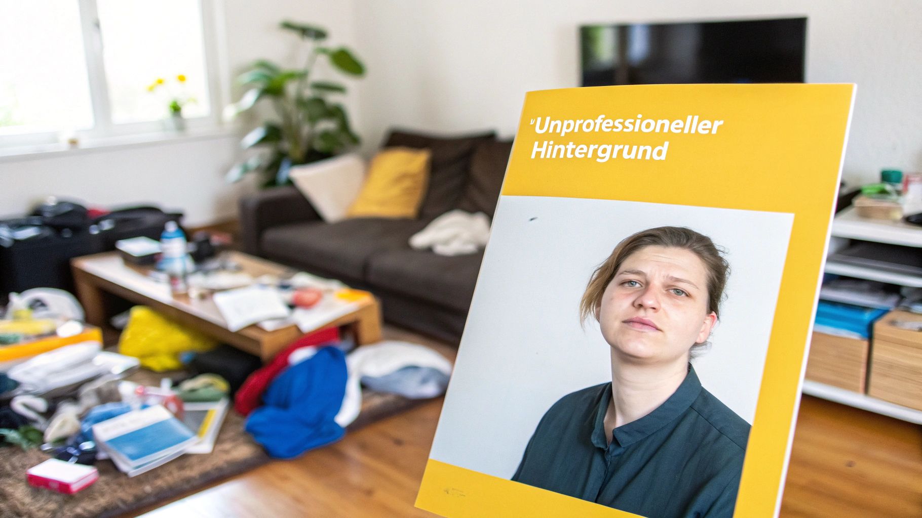 Unprofessioneller Hintergrund