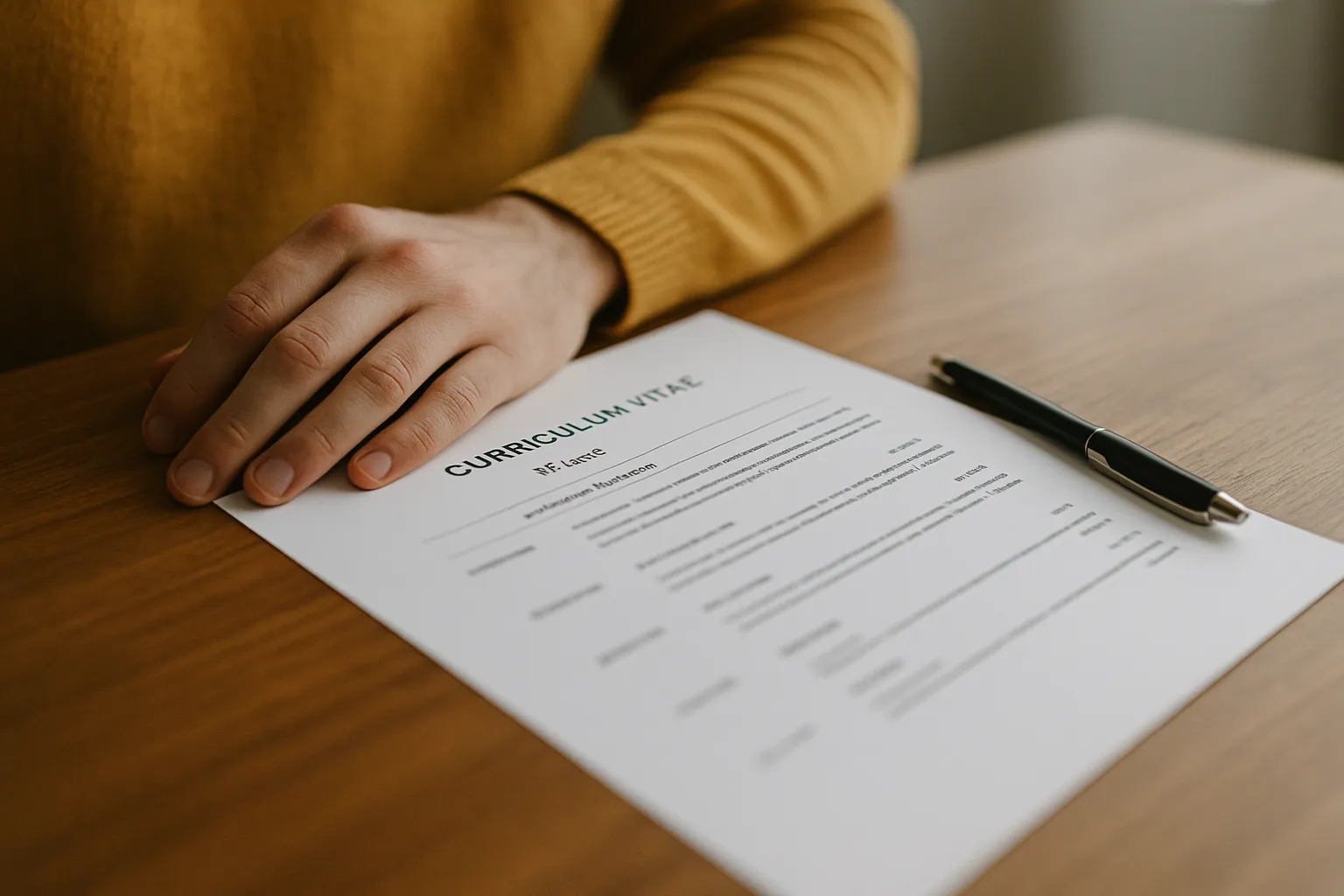 Seriöses Beispiel für Schrift und Abstände, um lebenslauf verbessern zu veranschaulichen