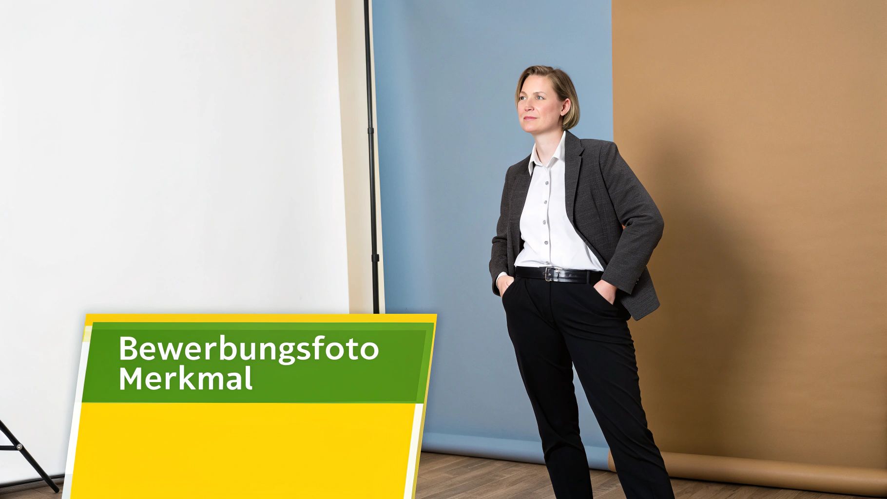 Eine Frau in einer modernen Büroumgebung